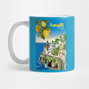 Vintage Travel Poster - Lemon Trees Amalfi, Italy Mug